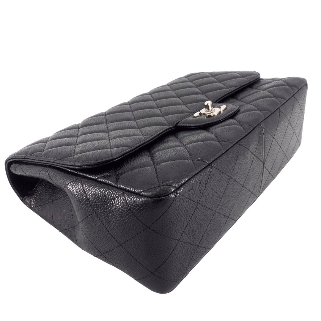 Jumbo Quilted Caviar Classic Flap Bag