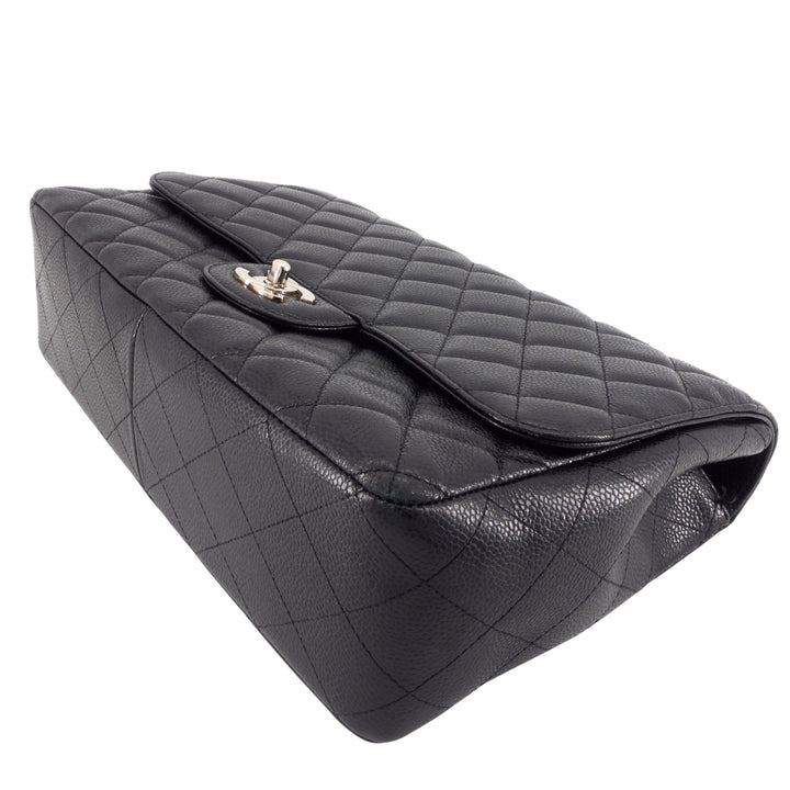 Jumbo Quilted Caviar Classic Flap Bag