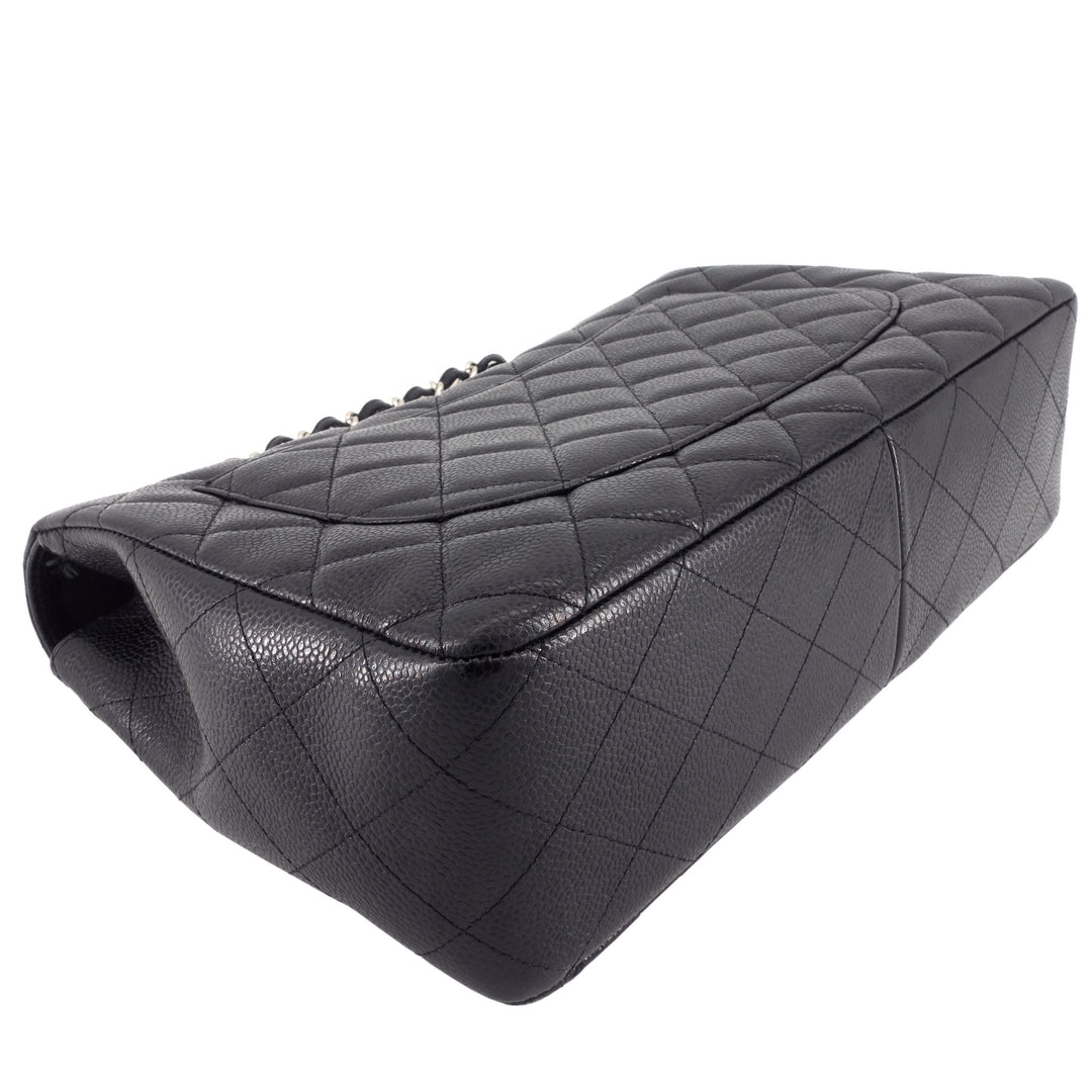 Jumbo Quilted Caviar Classic Flap Bag