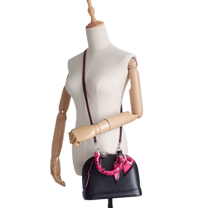 Alma BB Epi Leather Bag with Bandeau