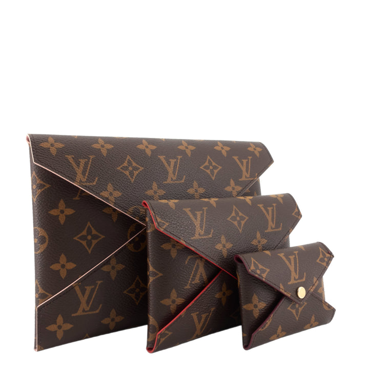 Kirigami Monogram Canvas Pochette Set