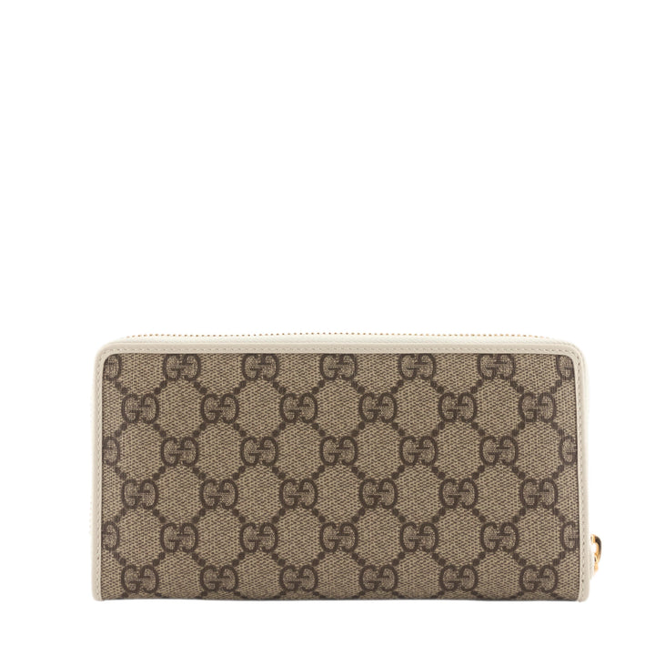 Horsebit 1955 GG Supreme Canvas Zip Around Wallet
