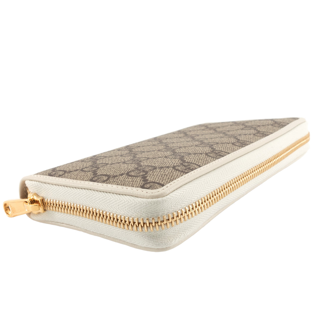 Horsebit 1955 GG Supreme Canvas Zip Around Wallet