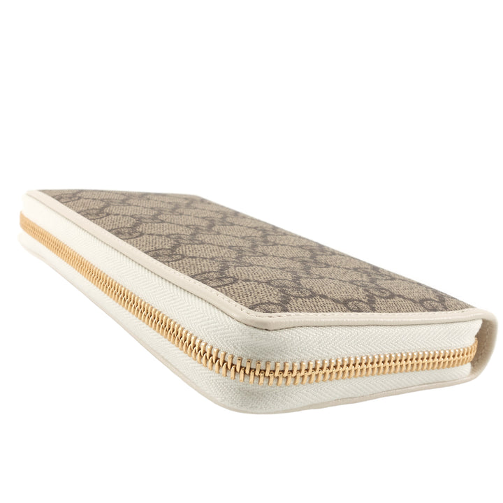 Horsebit 1955 GG Supreme Canvas Zip Around Wallet