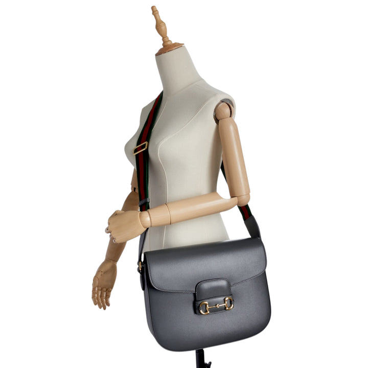 Horsebit 1955 Large Leather Shoulder Bag