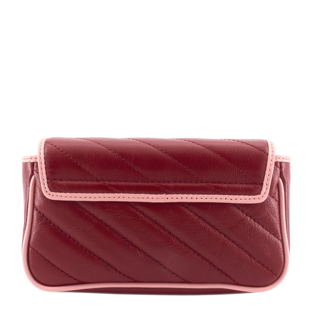 Azalea Enameled Torchon GG Marmont Wallet