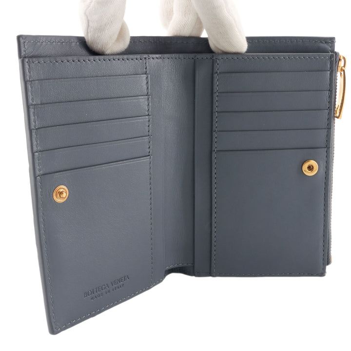 Intrecciato Leather Medium Bifold Wallet