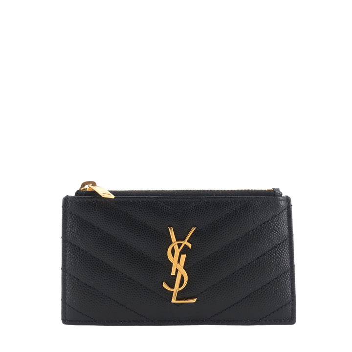 Cassandre Matelassé Fragments Grain de Poudre Leather Card Case
