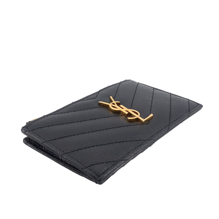 Cassandre Matelassé Fragments Grain de Poudre Leather Card Case
