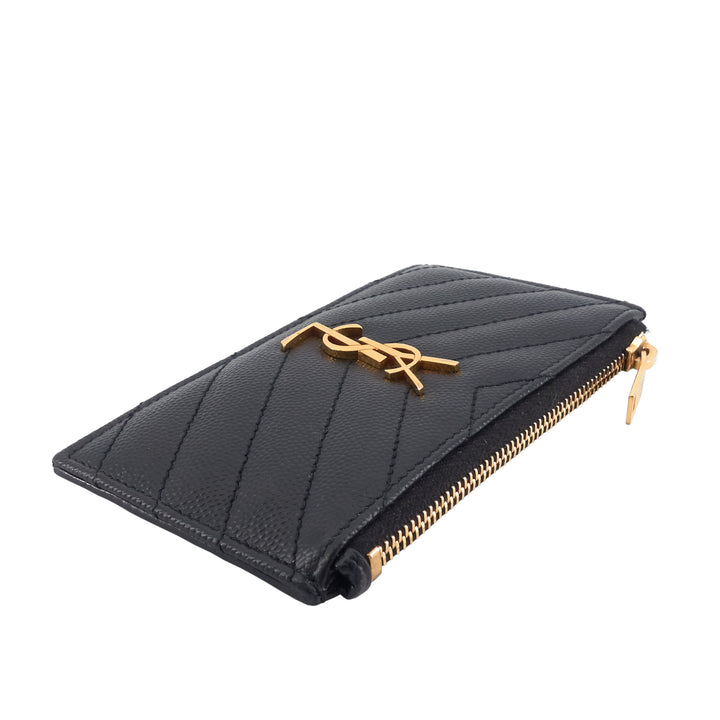Cassandre Matelassé Fragments Grain de Poudre Leather Card Case