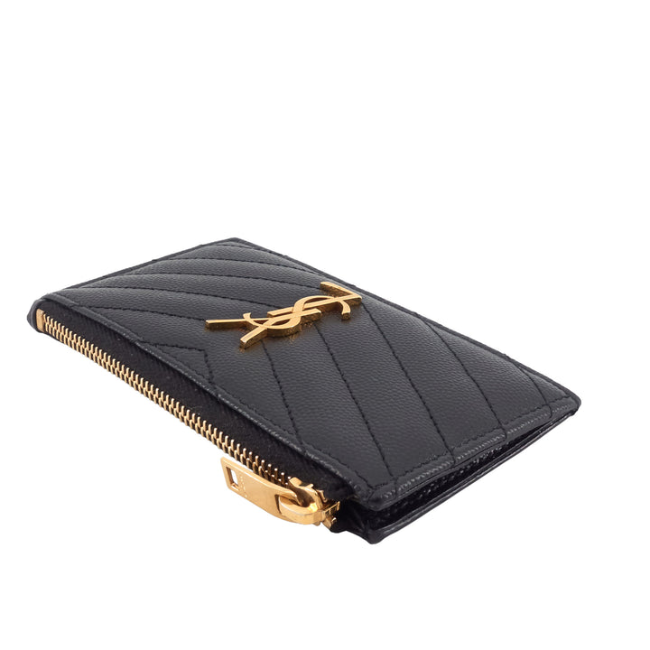 Cassandre Matelassé Fragments Grain de Poudre Leather Card Case