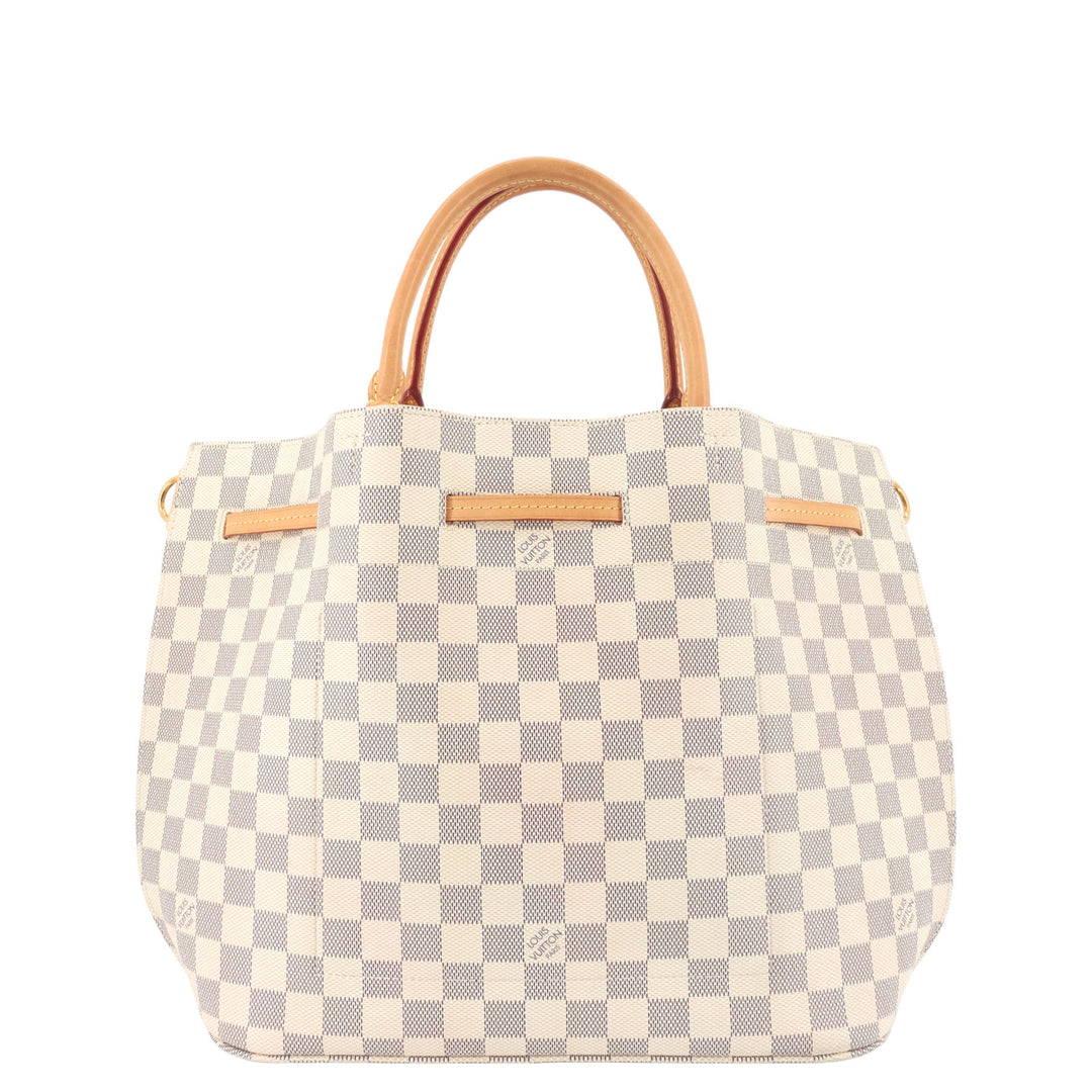Girolata Damier Azur Canvas Tote Bag
