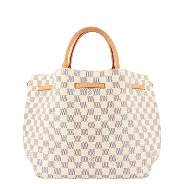 Girolata Damier Azur Canvas Tote Bag
