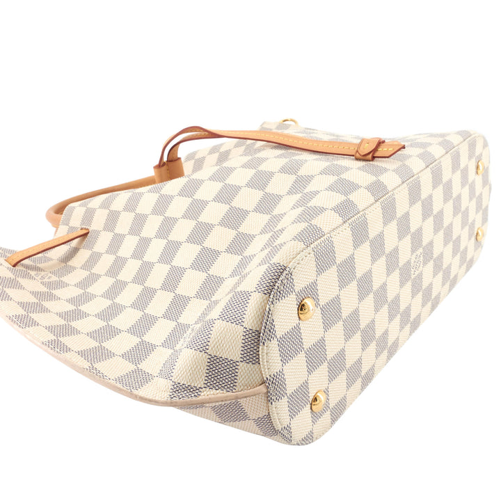 Girolata Damier Azur Canvas Tote Bag