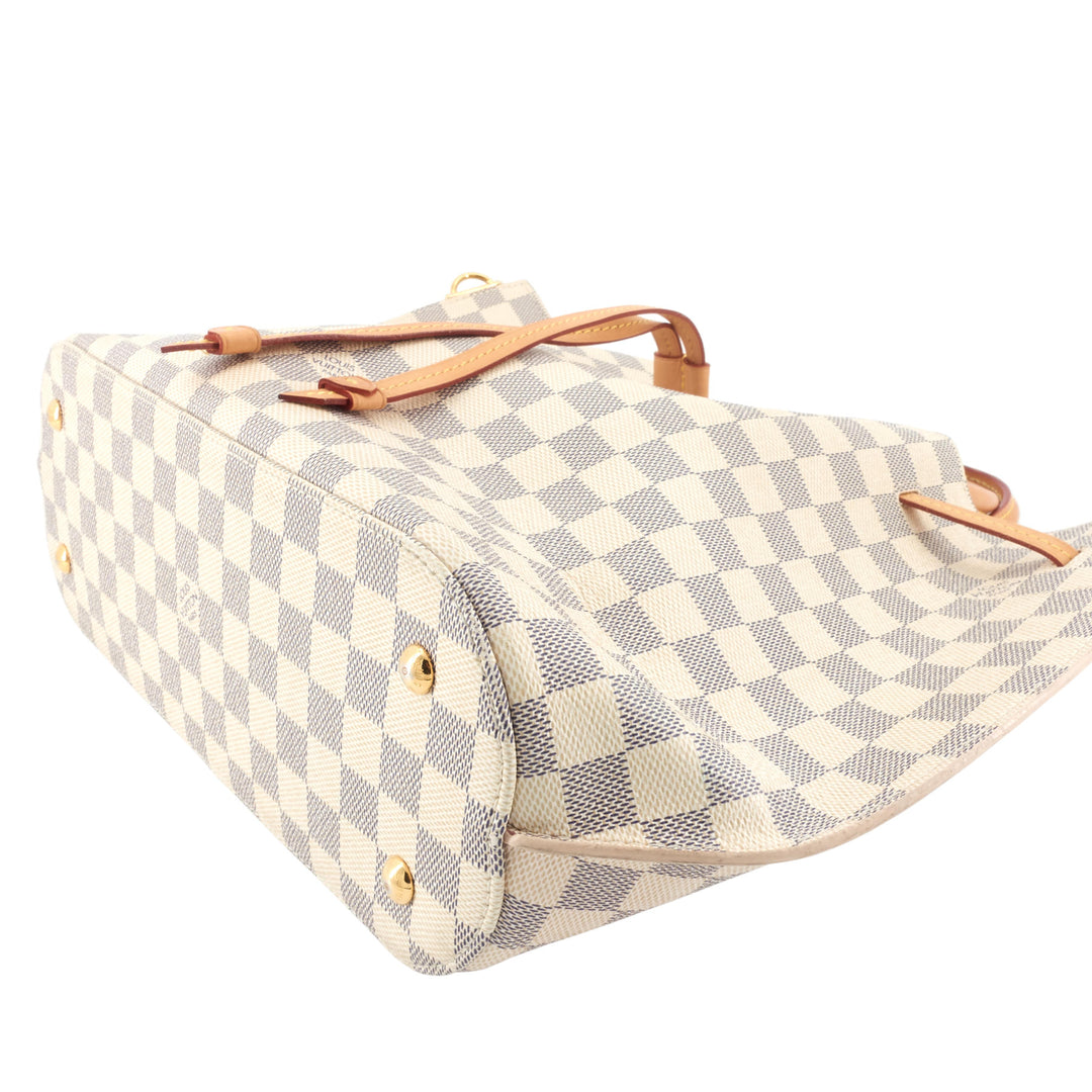 Girolata Damier Azur Canvas Tote Bag