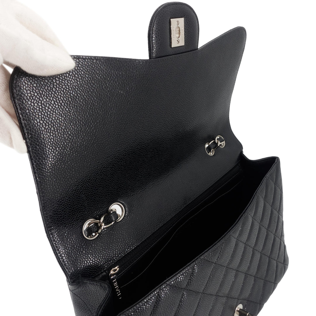 Jumbo Quilted Caviar Classic Flap Bag