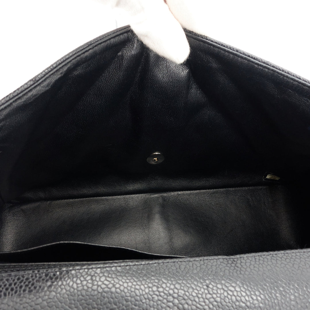 Jumbo Quilted Caviar Classic Flap Bag