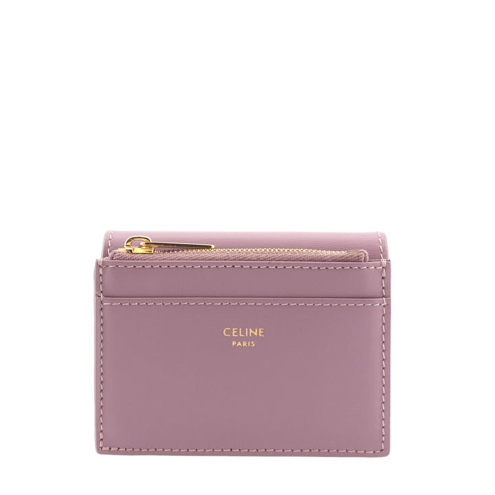 Compact Coin Triomphe Calfskin Leather Wallet