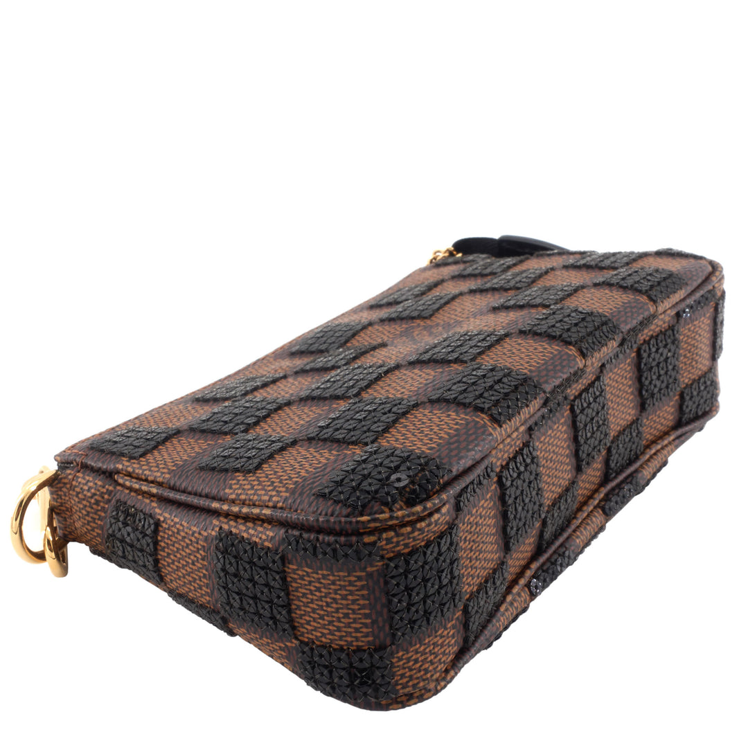 Damier Paillettes Mini Pochette Accessoires Bag