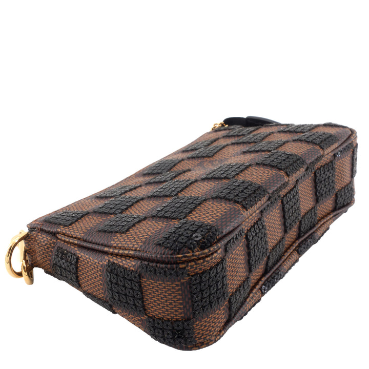 Damier Paillettes Mini Pochette Accessoires Bag
