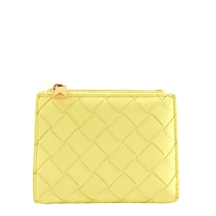 Nappa Intrecciato Small Bifold Zip Wallet