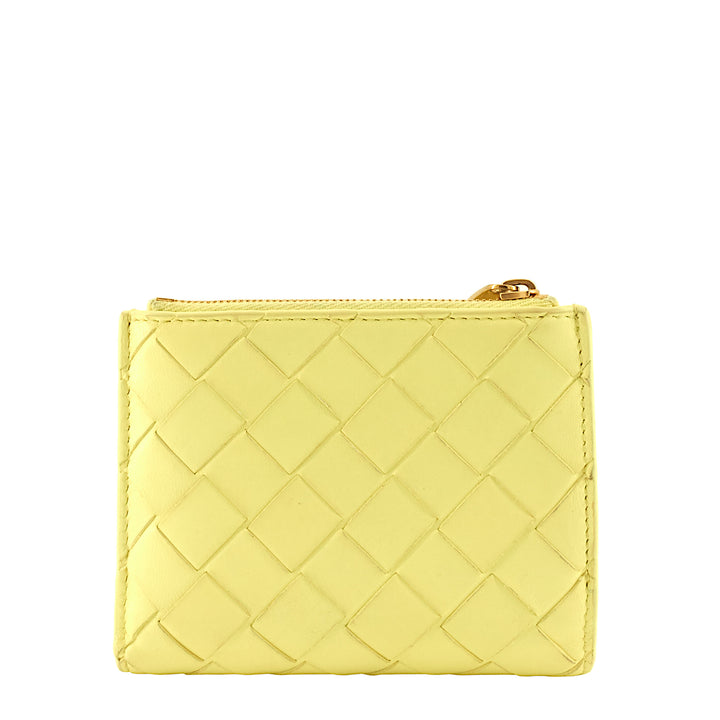 Nappa Intrecciato Small Bifold Zip Wallet
