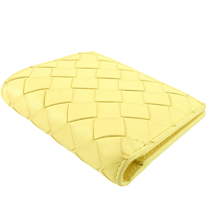 Nappa Intrecciato Small Bifold Zip Wallet