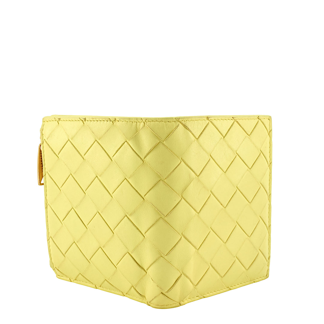 Nappa Intrecciato Small Bifold Zip Wallet