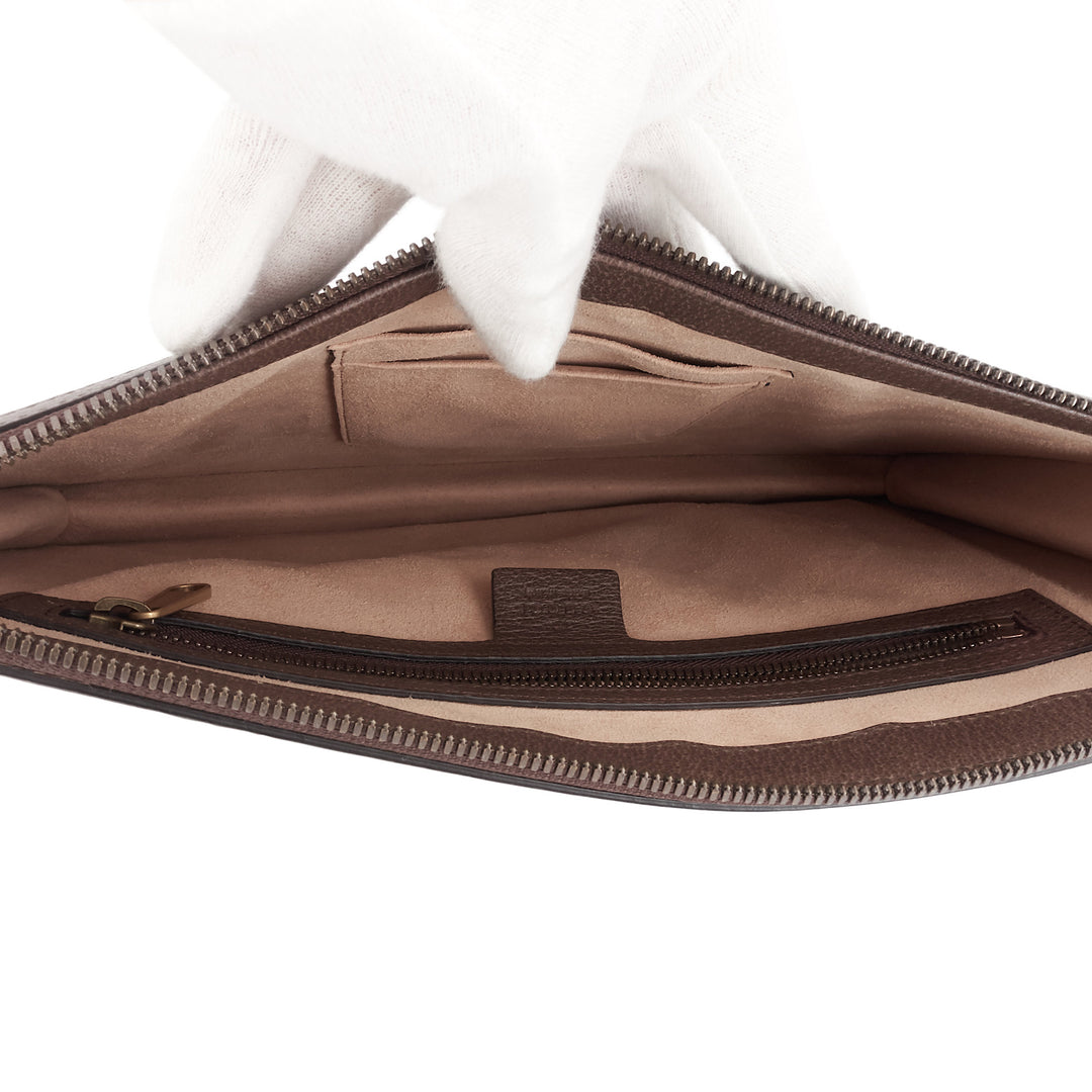 GG Supreme Canvas Web Ophidia Portfolio Pouch