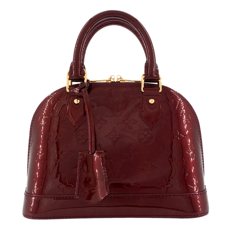 Alma BB Monogram Vernis Leather Bag