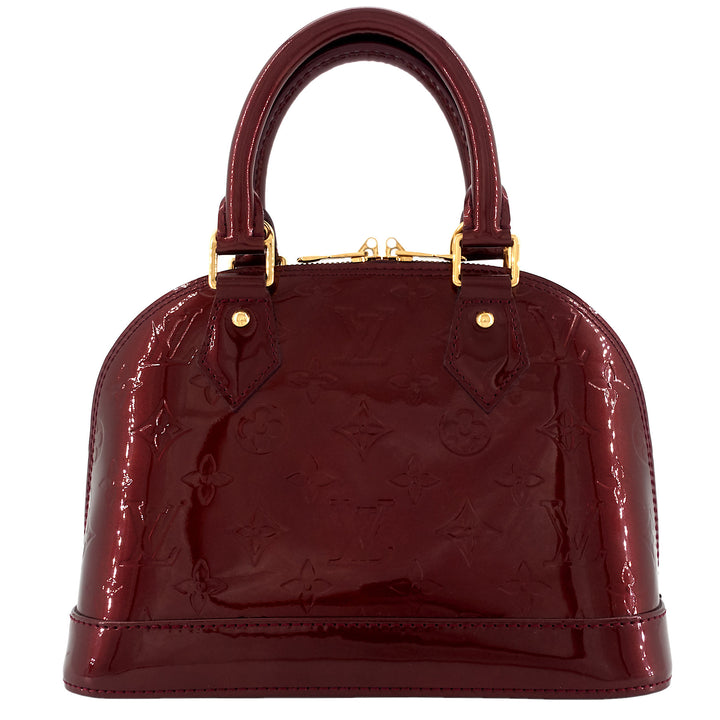 Alma BB Monogram Vernis Leather Bag