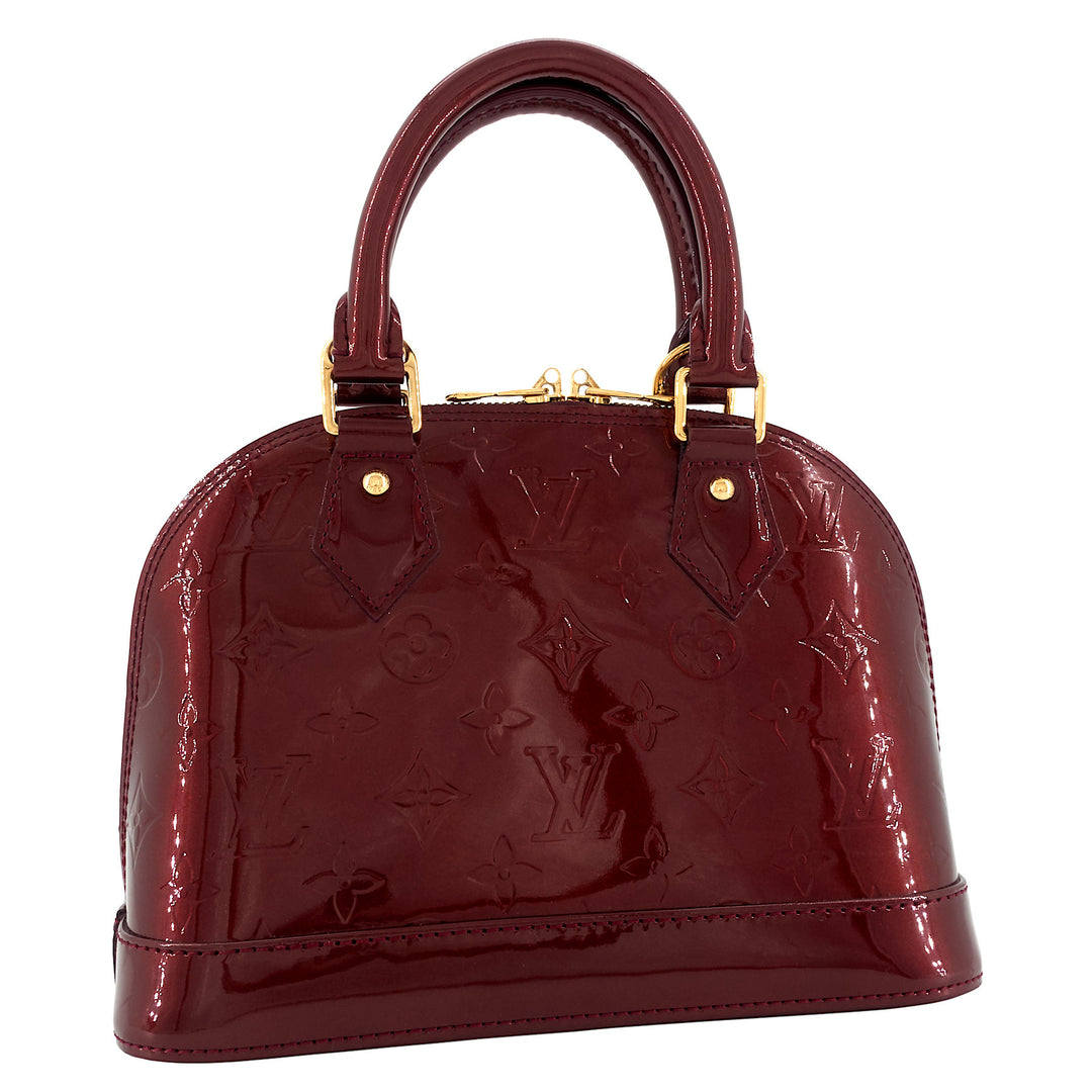 Alma BB Monogram Vernis Leather Bag