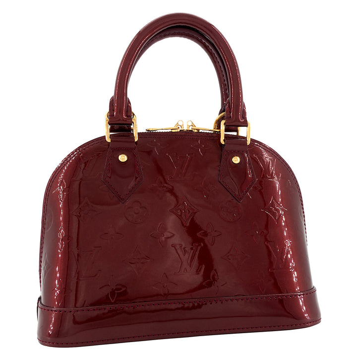 Alma BB Monogram Vernis Leather Bag