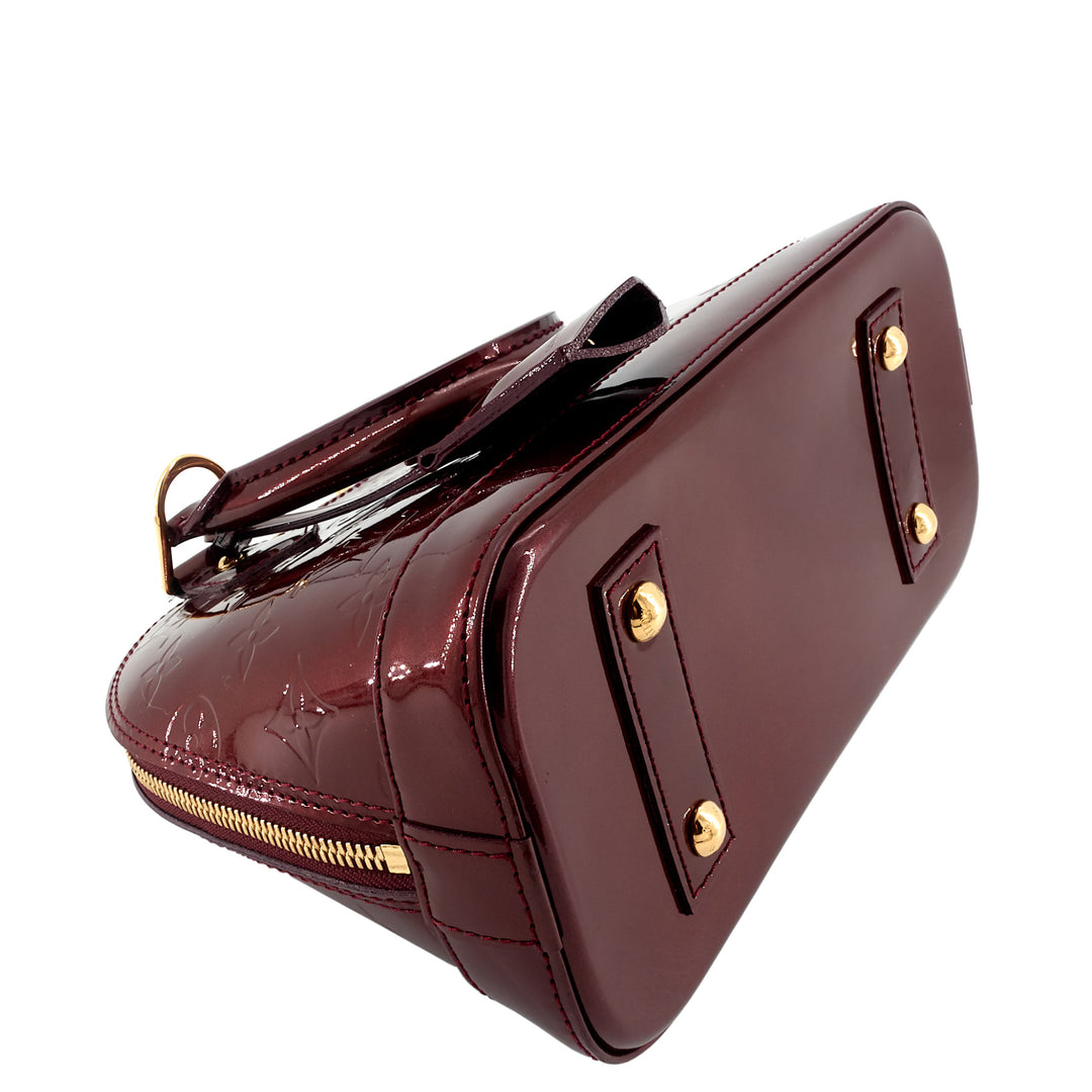 Alma BB Monogram Vernis Leather Bag