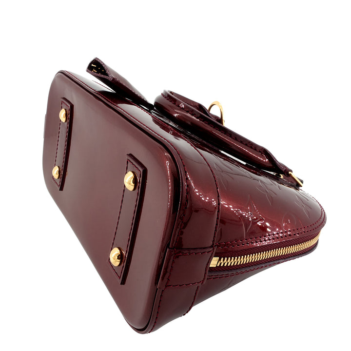 Alma BB Monogram Vernis Leather Bag