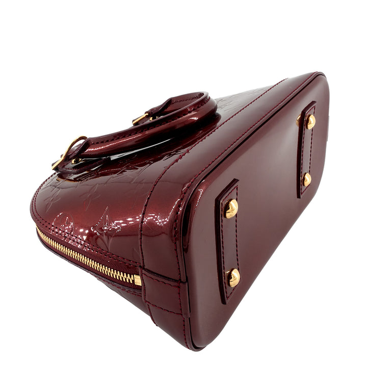 Alma BB Monogram Vernis Leather Bag