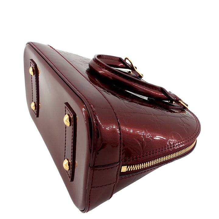Alma BB Monogram Vernis Leather Bag