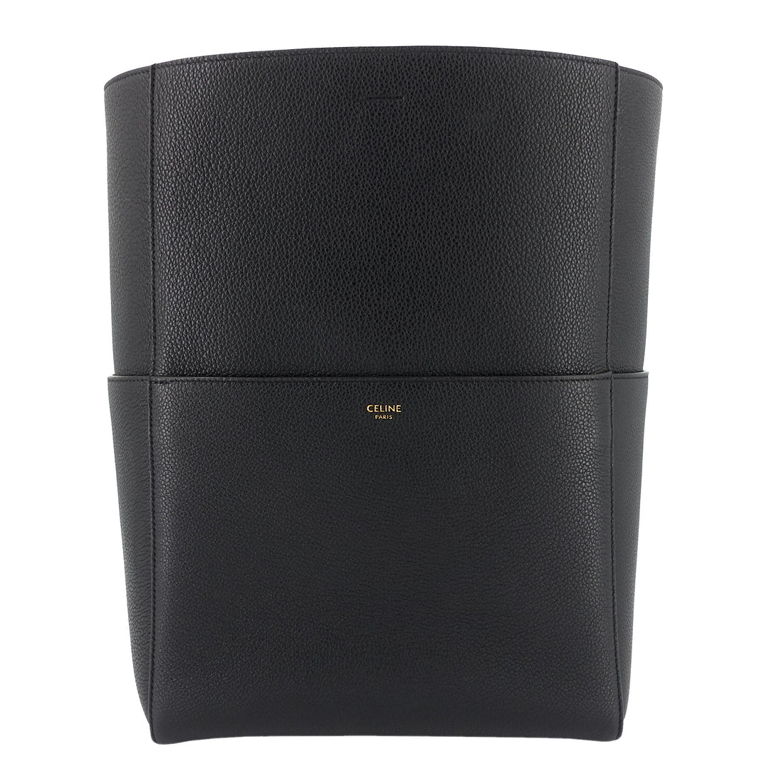 Sangle Large Calfskin Leather Bucket Bag
