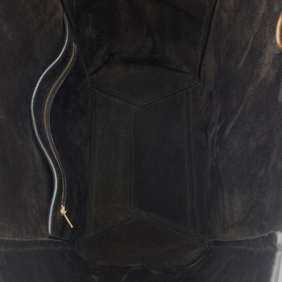 Sangle Large Calfskin Leather Bucket Bag