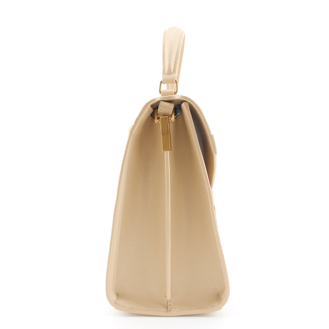 Cassandra Top Handle Medium Leather Bag