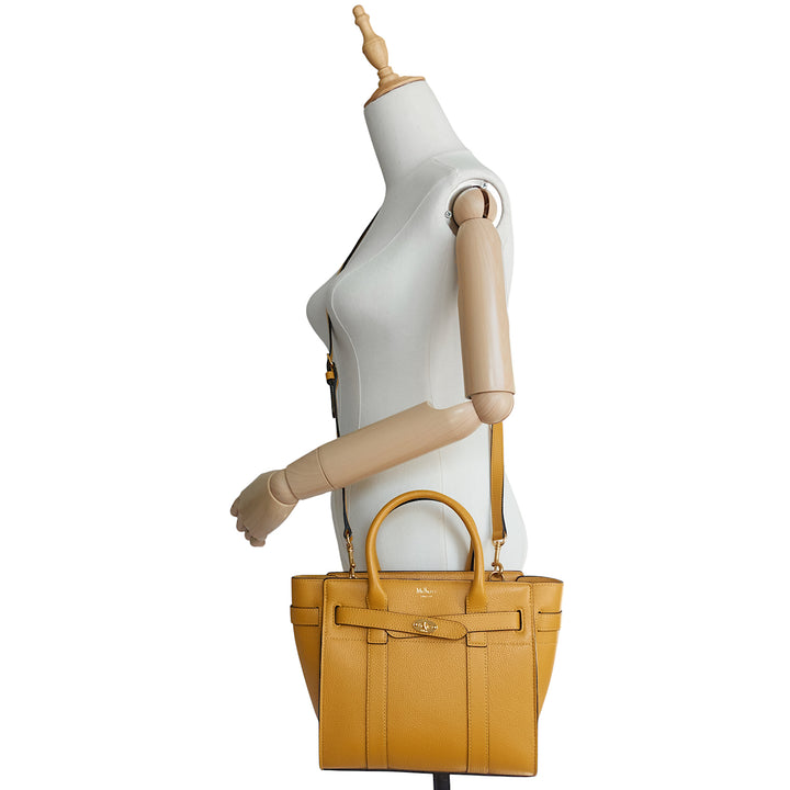 Bayswater Mini Zipped Grained Leather Bag
