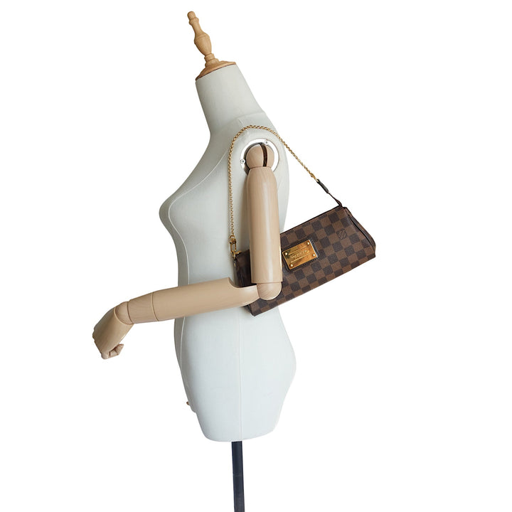 Eva Damier Ebene Canvas Crossbody Bag