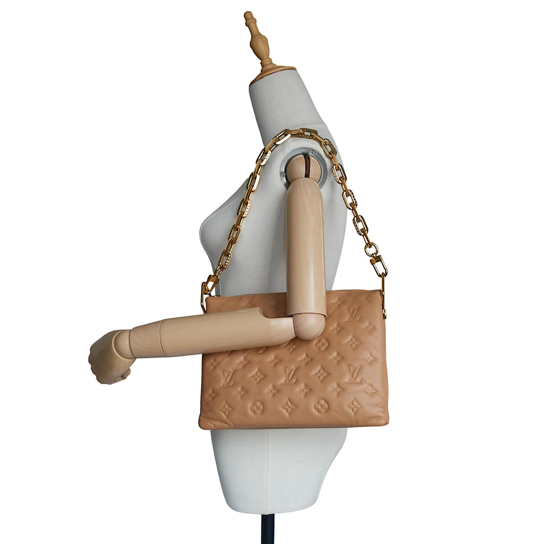 Coussin PM Monogram Embossed Leather Bag