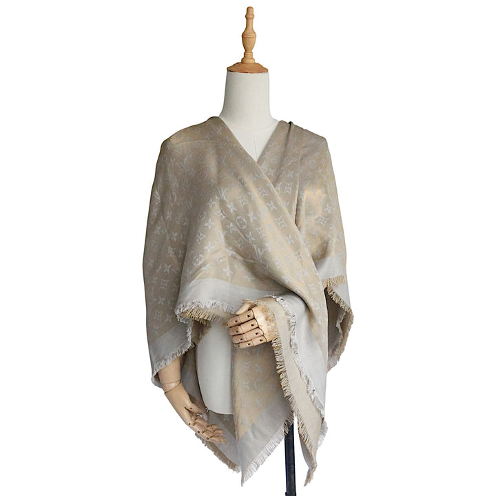 Monogram Shine Jacquard Shawl