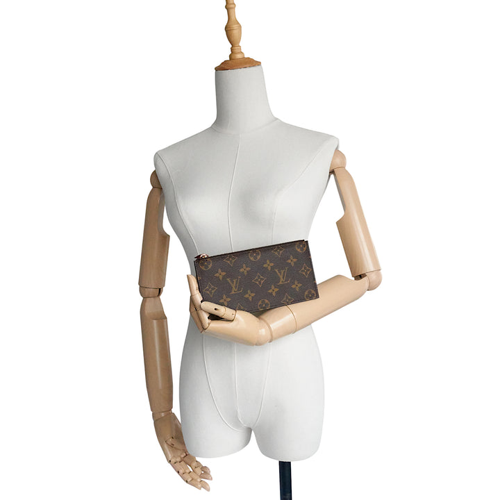 Monogram Canvas Zipped Pouch and Card Holder