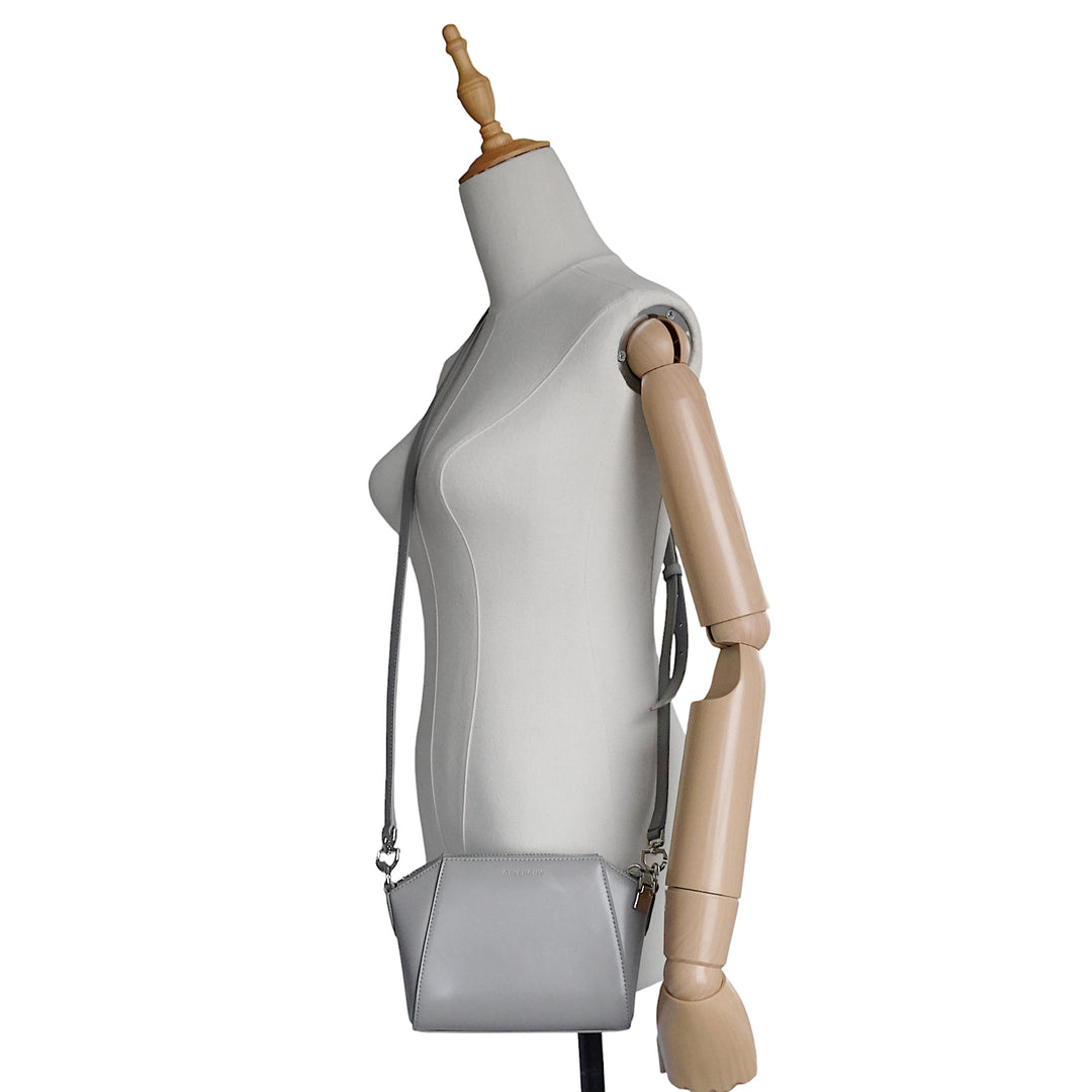 Antigona Nano Calfskin Leather Crossbody Bag