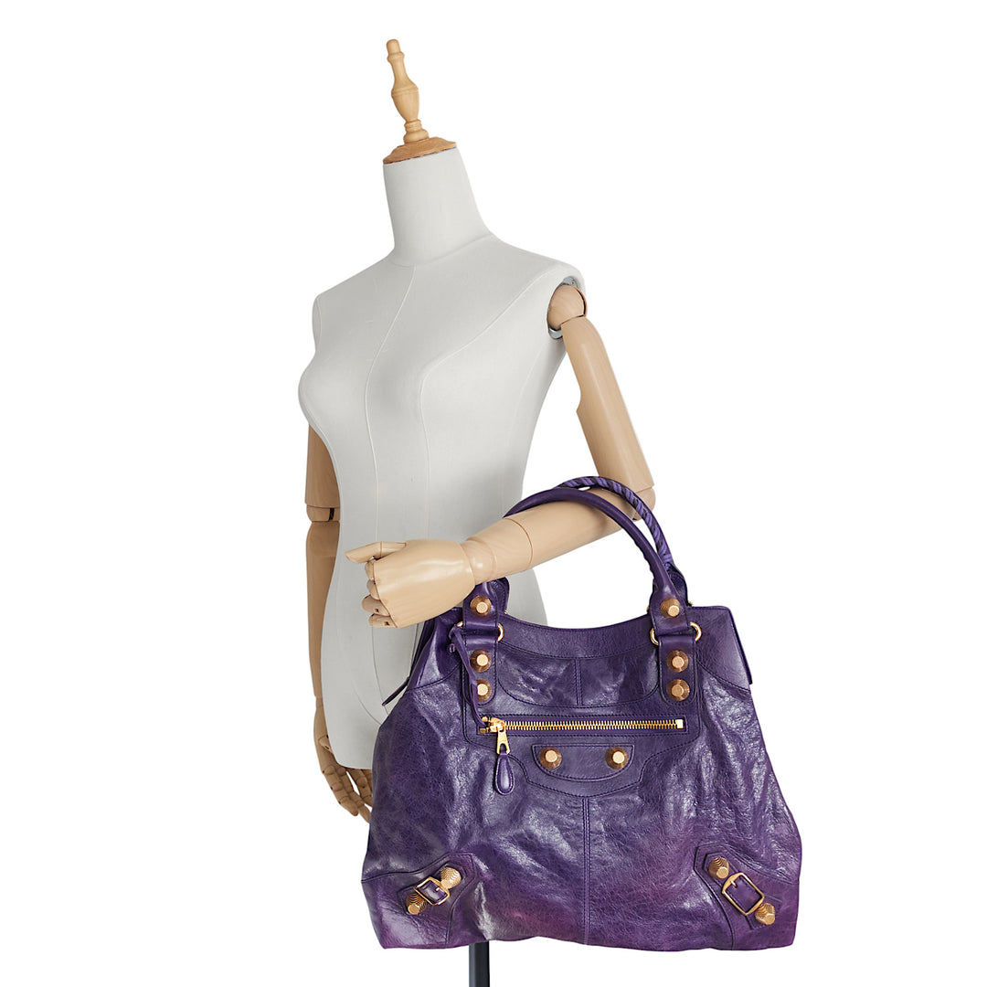 Giant 21 Agneau Leather Brief Bag