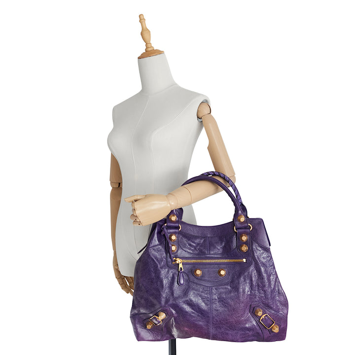 Giant 21 Agneau Leather Brief Bag