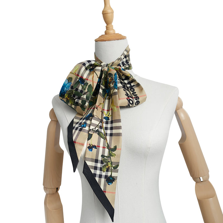 Burberry Montage Print Reversible Silk Scarf