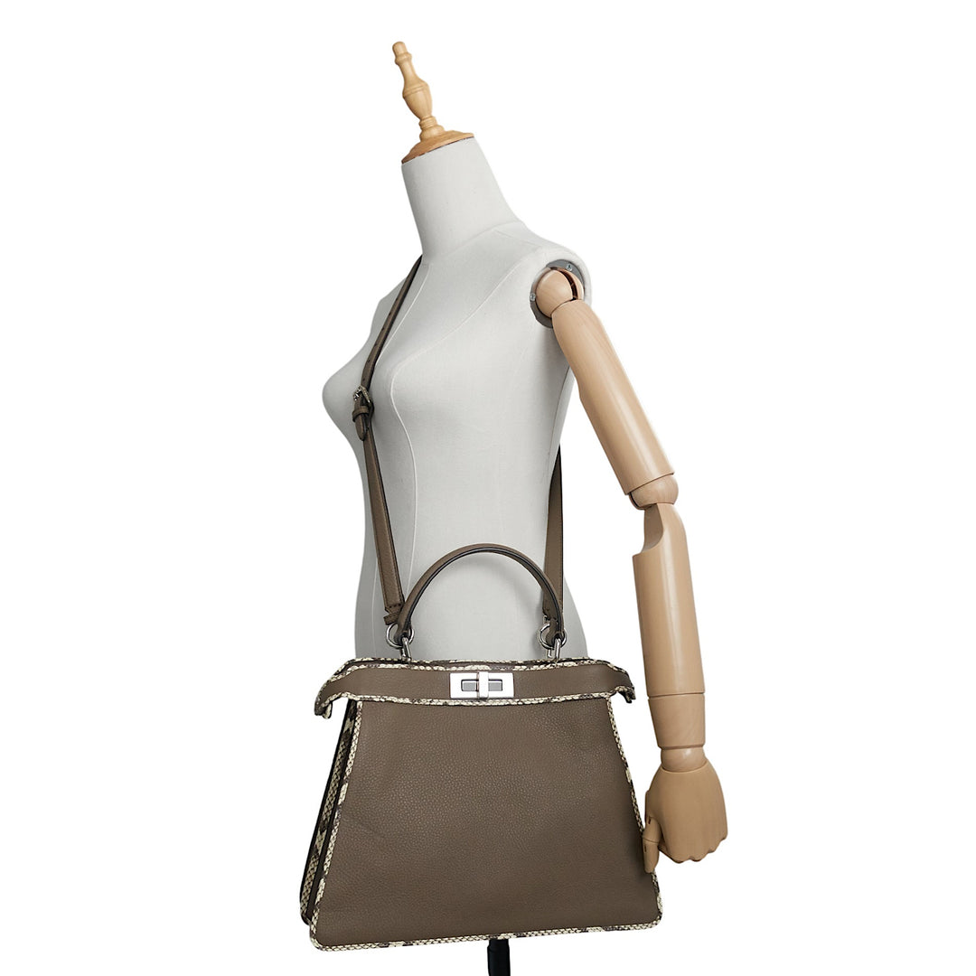 Peekaboo I See U Medium Leather Bag